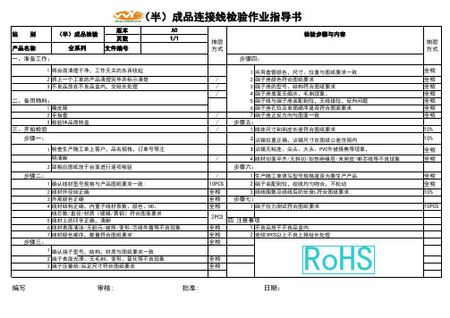 包装检验作业指导书