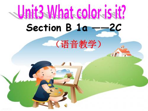 鲁教版(五四制)六年级英语上册精品课件Unit3 What color is it SectionB 1a-2c