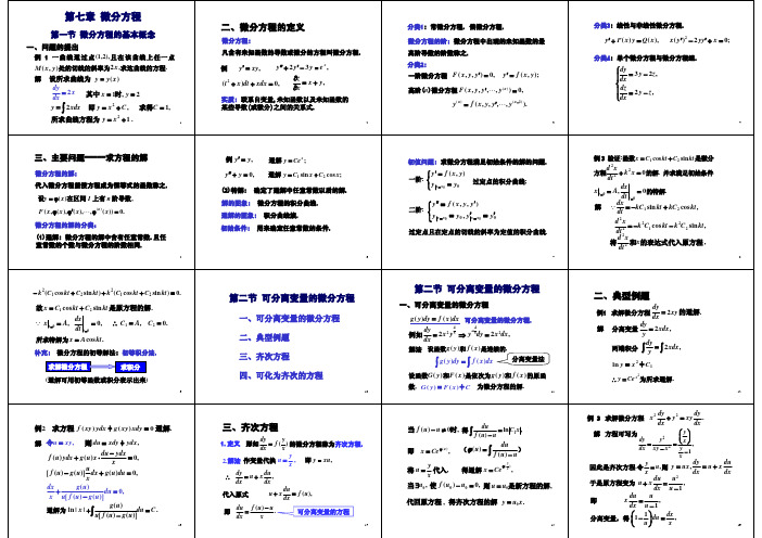 高等数学第三版第七章课件