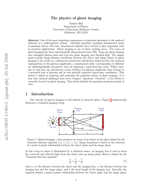 The Physics of Ghost Imaging