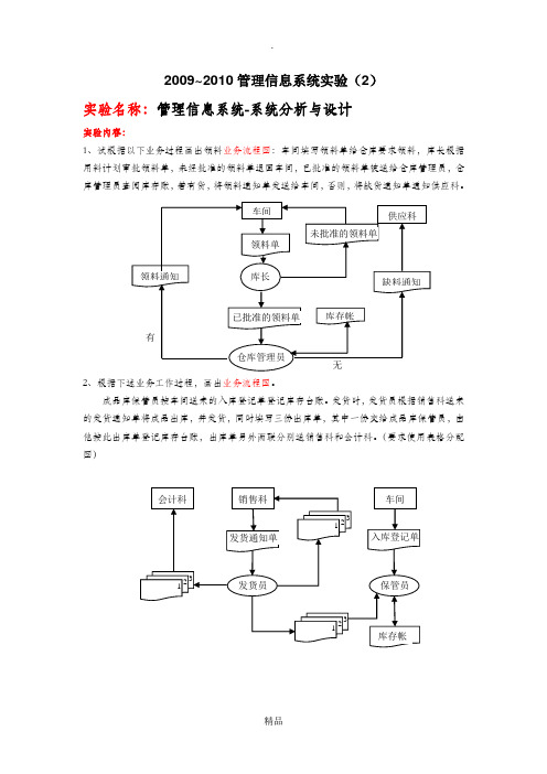 管理信息系统数据流程图的画法