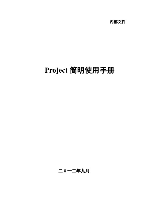 Project简明使用手册