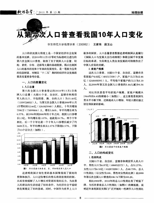 从第六次人口普查看我国10年人口变化