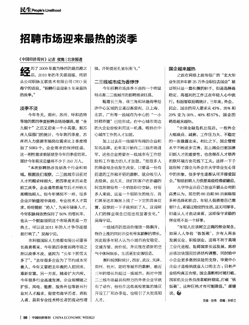 招聘市场迎来最热的淡季