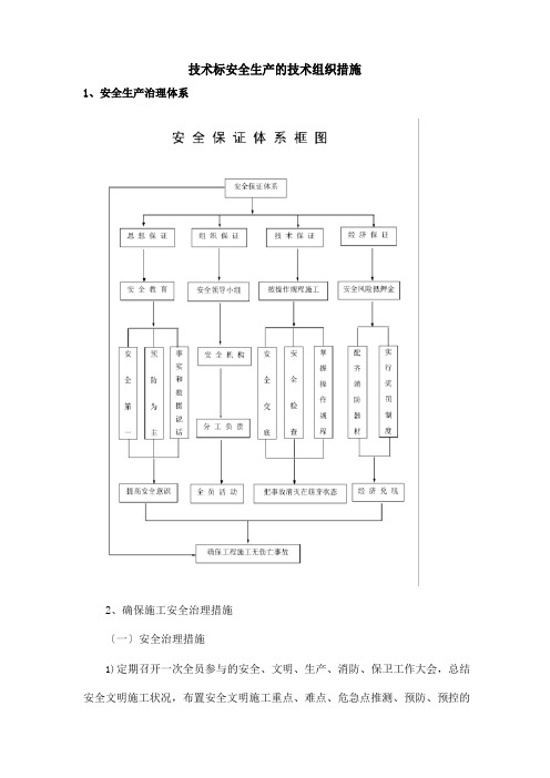 电子标书-技术标安全生产的技术组织措施