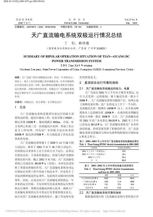 天广直流输电系统双极运行情况总结_丁钊