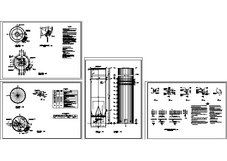 某地区某大型粉煤灰库设计cad建筑图