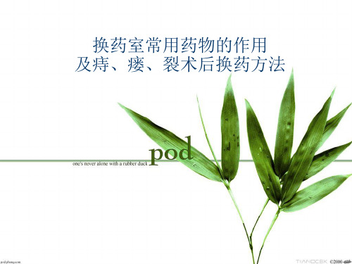 肛肠科换药常用药物作用及换药方法ppt课件