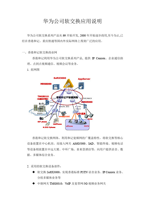 华为公司软交换应用说明