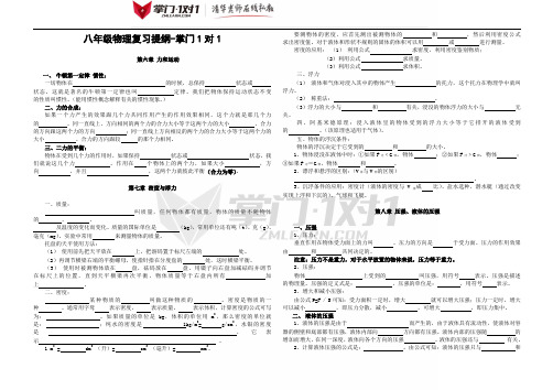 复习提纲-掌门1对1