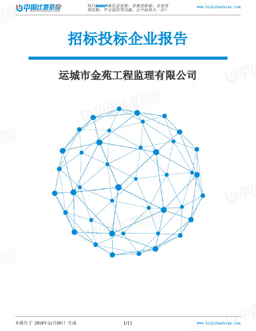 运城市金苑工程监理有限公司-招投标数据分析报告