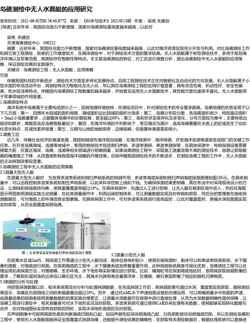 岛礁测绘中无人水面艇的应用研究