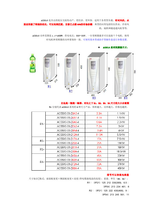 ABB ACS510低压变频器