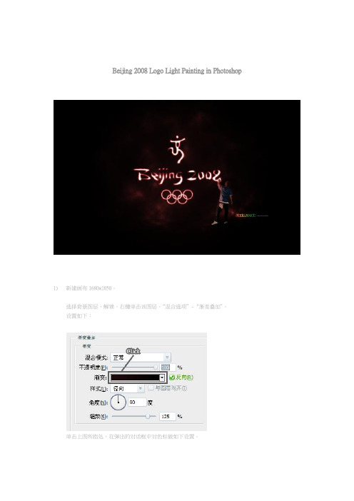 Beijing 2008 Logo Light Painting in Photoshop