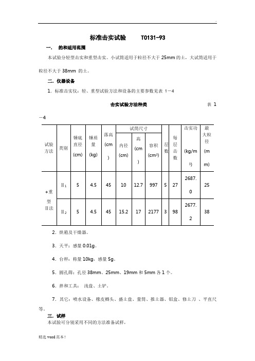 标准击实试验