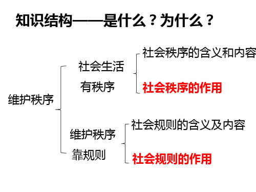 人教版八年级道德与法治上册第二单元遵守社会规则复习精品课件