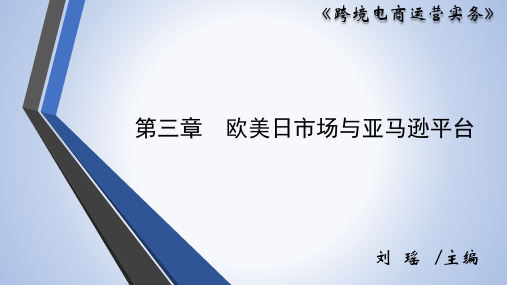 跨境电商运营实务(微课版)  第三章