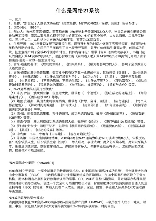 什么是网络21系统