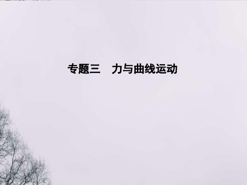 高考物理二轮专题复习专题三力与曲线运动第1讲物体的曲线运动课件