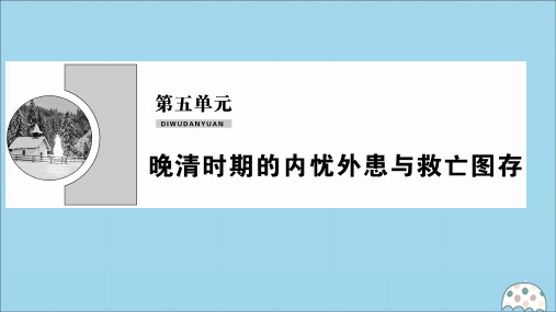 2019-2020学年新教材高中历史 第五单元 晚清时期的内忧外患与救亡图存 第16课 两次鸦片