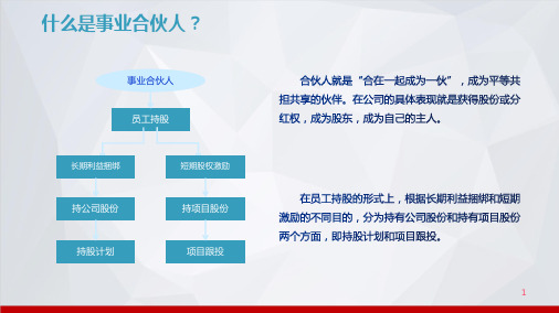 合伙人制度及操作流程分析完整版ppt课件