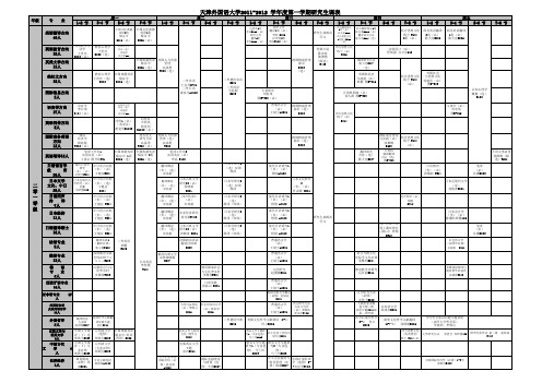 11-12学年第一学期研究生课表(8.26)