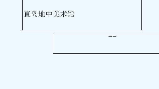 直岛地中美术馆 PPT