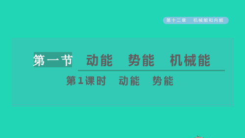 九年级物理全册第十二章机械能和内能121动能势能机械能第1课时动能势能习题