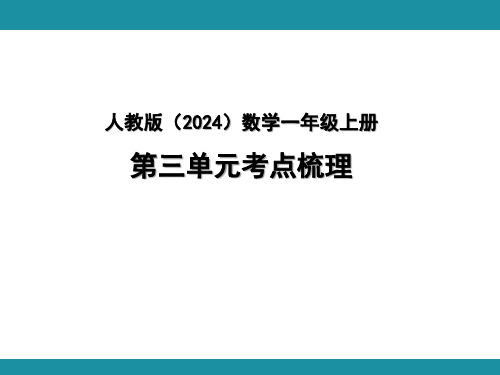  第三单元认识立体图形考点梳理 (课件)2024-2025学年一年级上册数学人教版