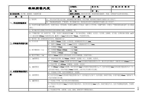 板式家具工序质量标准及检验规范10