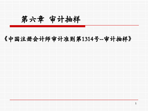 CPA审计课件第六章