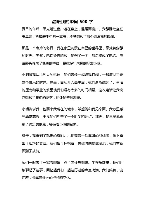 温暖我的瞬间500字