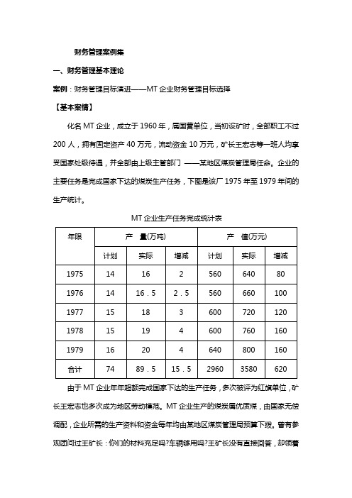 财务管理案例集1