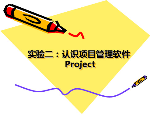 实验二：项目管理Project