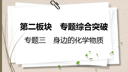 人教版中考化学一轮复习课件 身边的化学物质