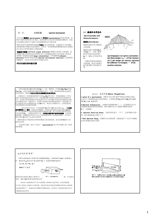 光谱仪器原理