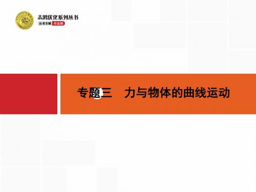 【志鸿优化设计】2016高考物理二轮专题整合高频突破课件专题三力与物体的曲线运动