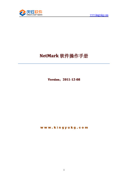 免费激光NetMark软件操作手册