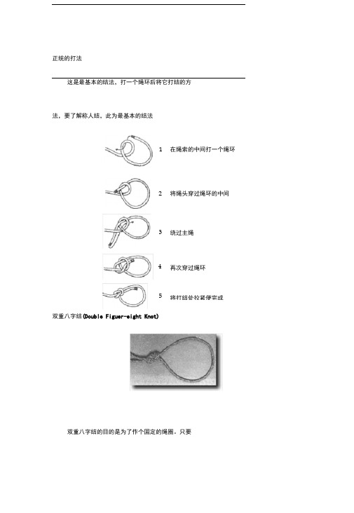 打绳环打结法