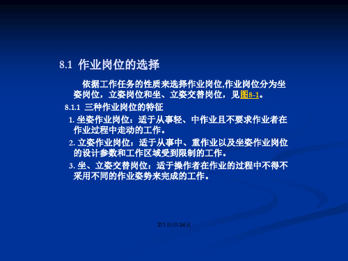 人机工程学作业岗位与空间设计资料分享