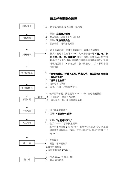 简易呼吸囊操作流程