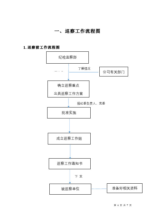 巡察工作流程巡察谈话提纲检查和小结模板