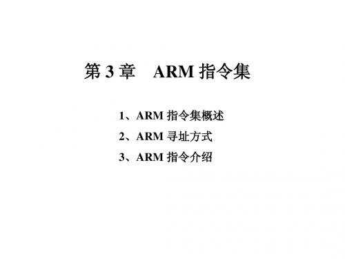 03-ARM指令集