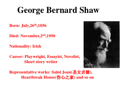 George Bernard Shaw简介