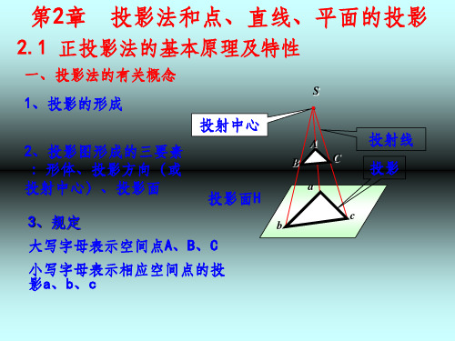 第2章--投影法及点、直线、平面的投影PPT课件