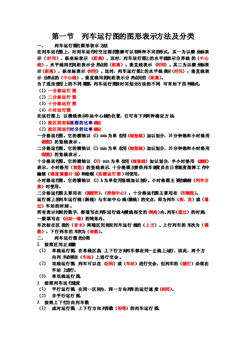 第一节列车运行图的图形表示方法及分类