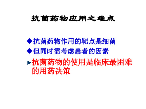 浅谈抗菌药物的PKPD