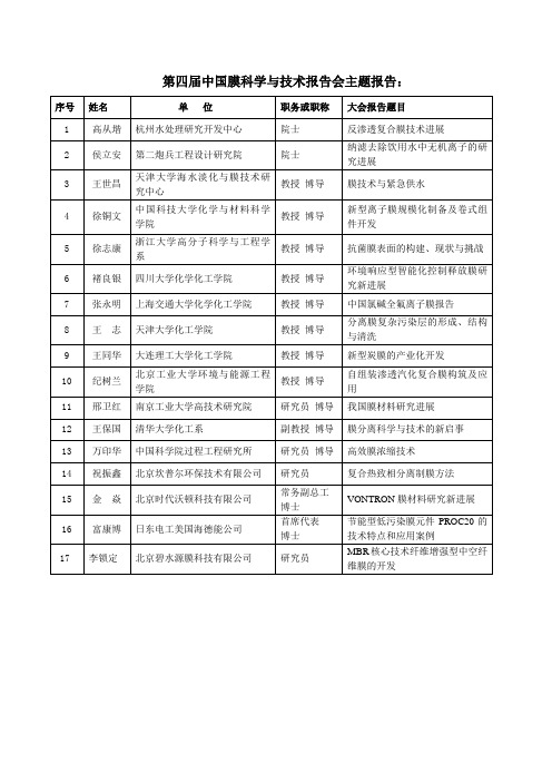 报告会主题报告：