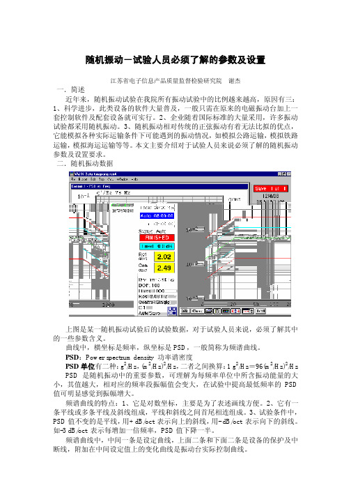 振动试验参数参考