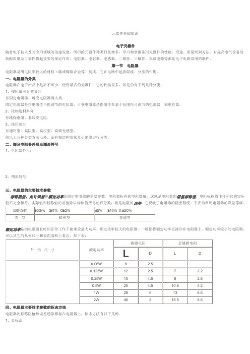 元器件基础知识